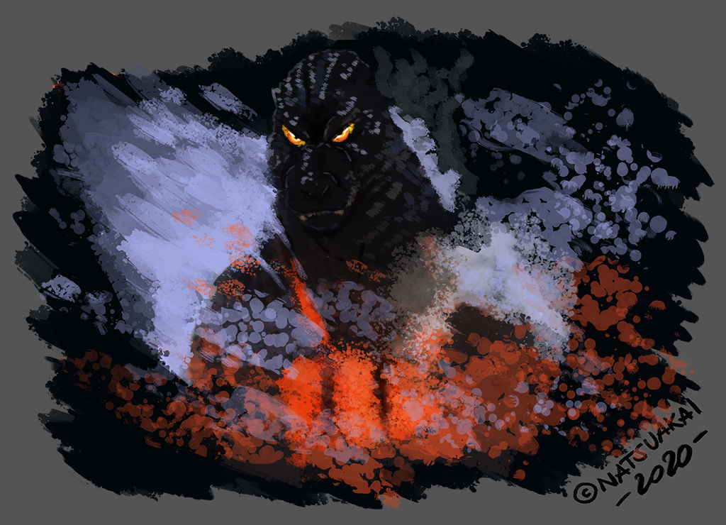 Burning Godzilla by Natsuakai on DeviantArt