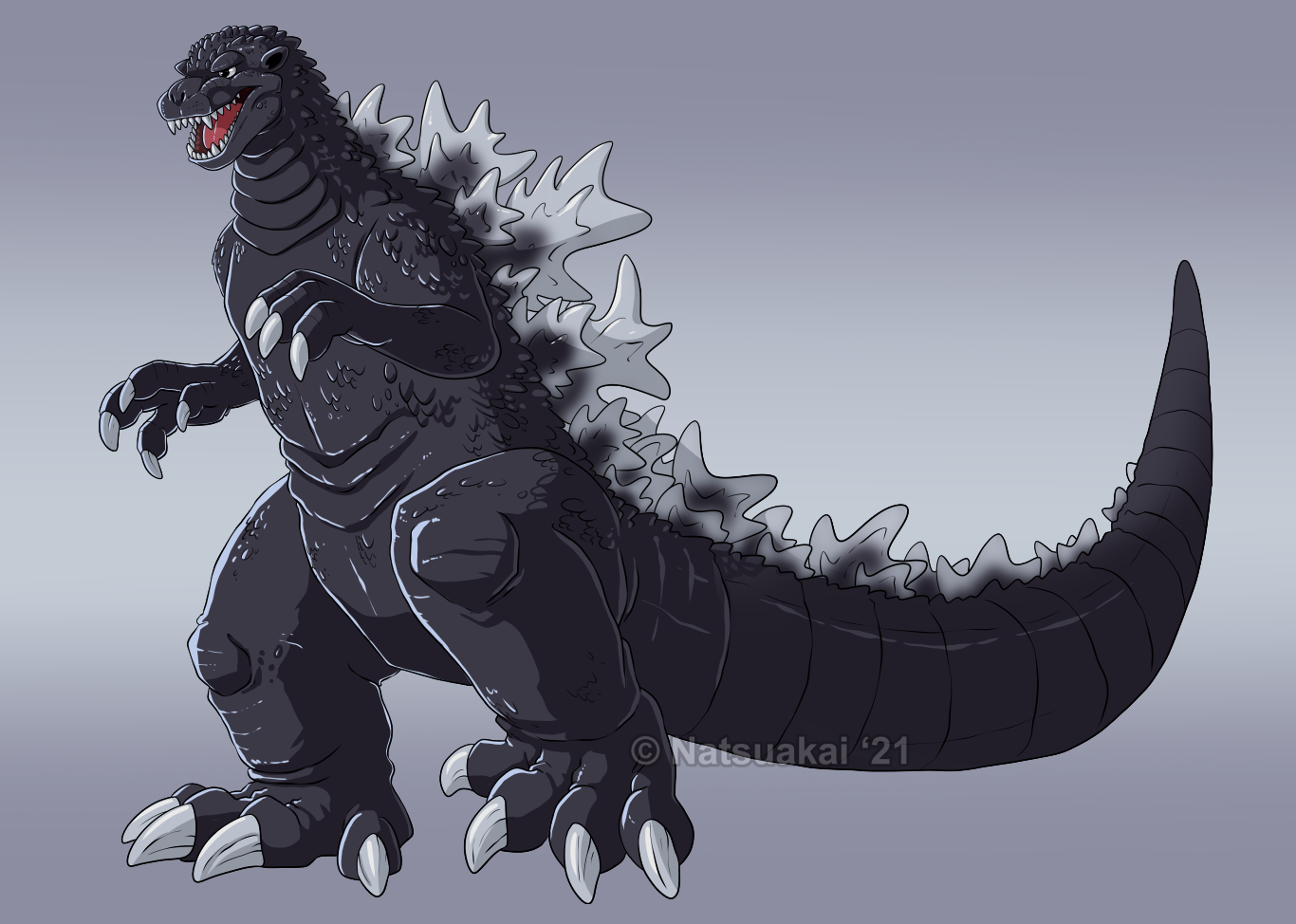 Godzilla 1954 by Natsuakai on DeviantArt