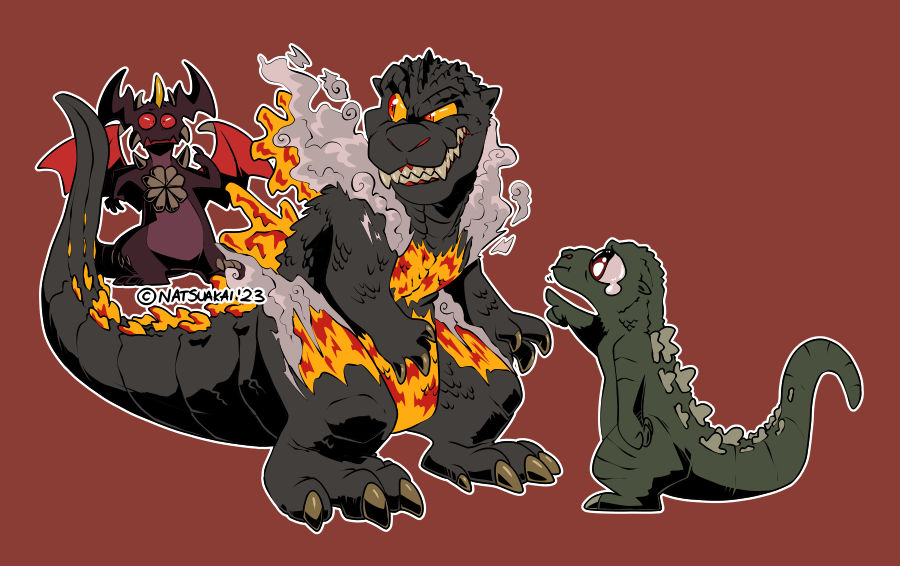 Chibi Godzilla #5: Godzilla vs Destroyah by Natsuakai on DeviantArt
