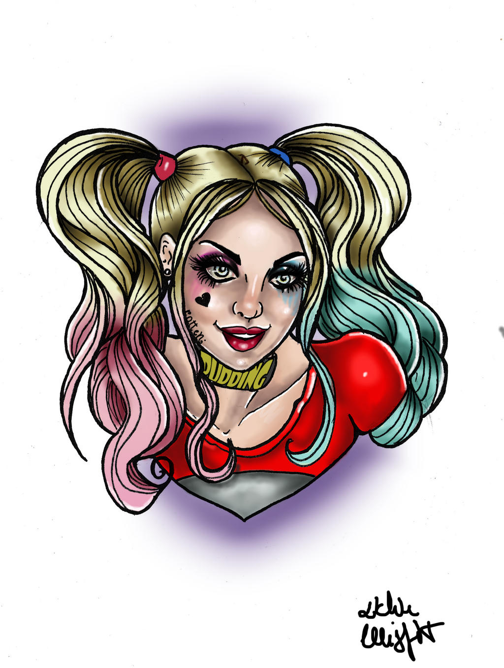 Harley Quinn tattoo flash by MissMisfit13 on DeviantArt Harley Quinn tattoo flash by MissMisfit13 on DeviantArt