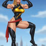 Miss Marvel Double Biceps