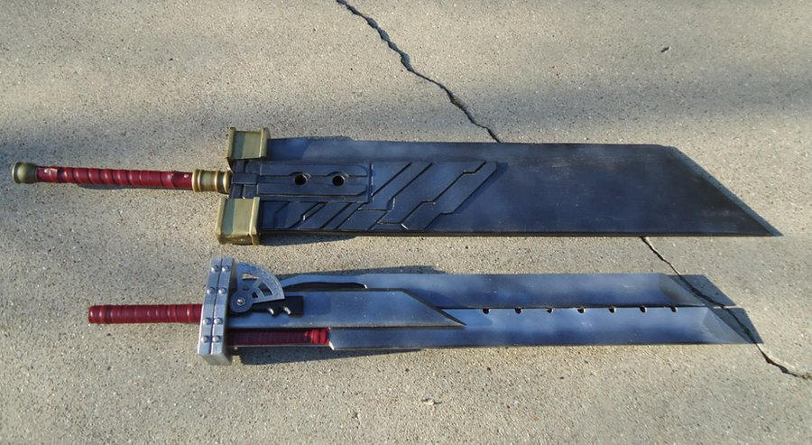 The Buster Sword, a massive greatsword wielded by Cloud Strife in Final Fantasy VII