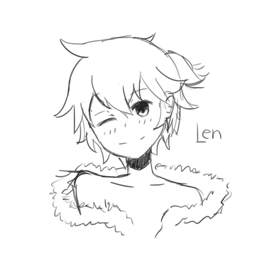 Random Len Kagamine doodle [Sketchh]