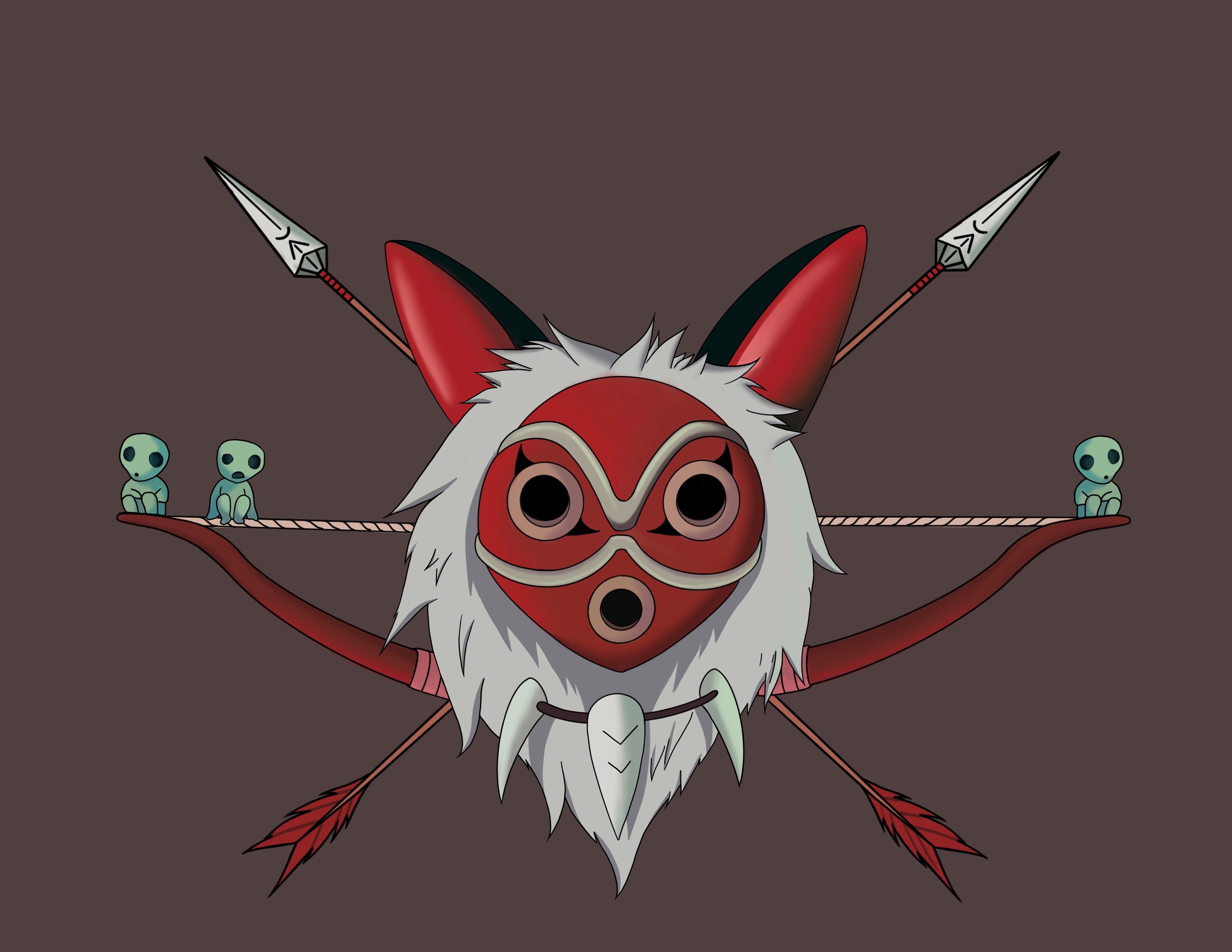 Mononke Mask Princess Mononoke mask by ZoeRae1804 on DeviantArt