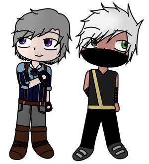 Chibi Elias and Chibi Jason