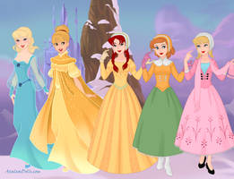 Disney Frozen: Vintage Disney girls