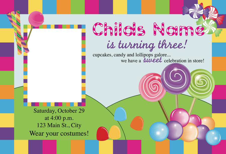 Candyland Party Invitation By Victoriadls On Deviantart