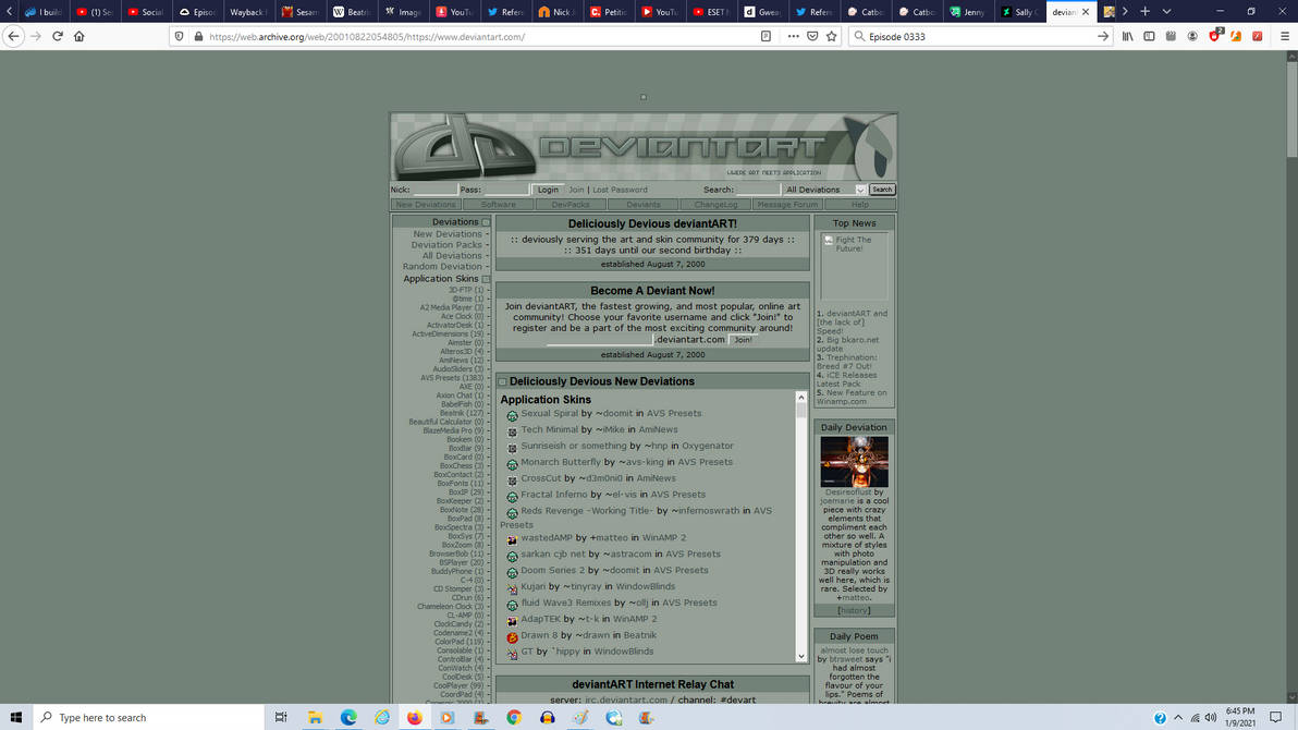 Classic DeviantArt (2001) by mabmb1987 on DeviantArt