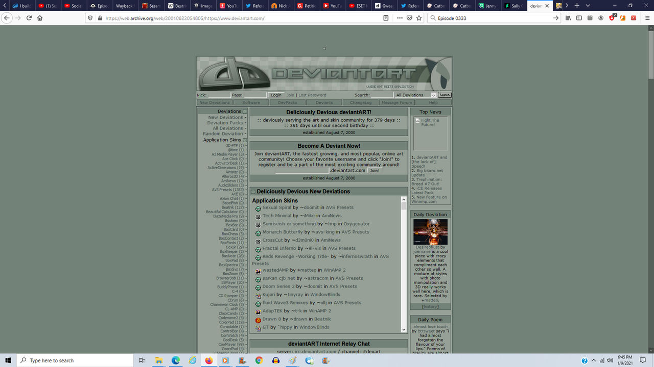 Classic DeviantArt (2001) by mabmb1987 on DeviantArt