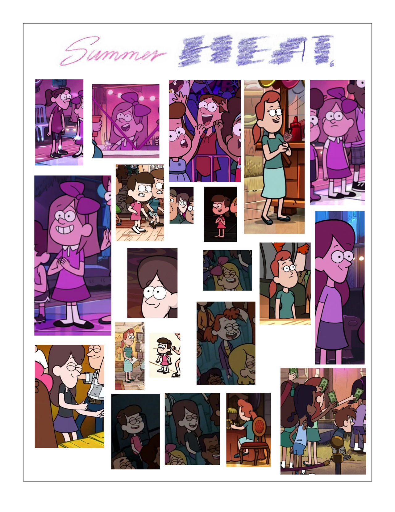 Unnamed Summer Heat - Unnamed Females from Gravity Falls by mabmb1987 on DeviantArt