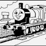 Thomas the Tank Engine Color-In Picture #3
