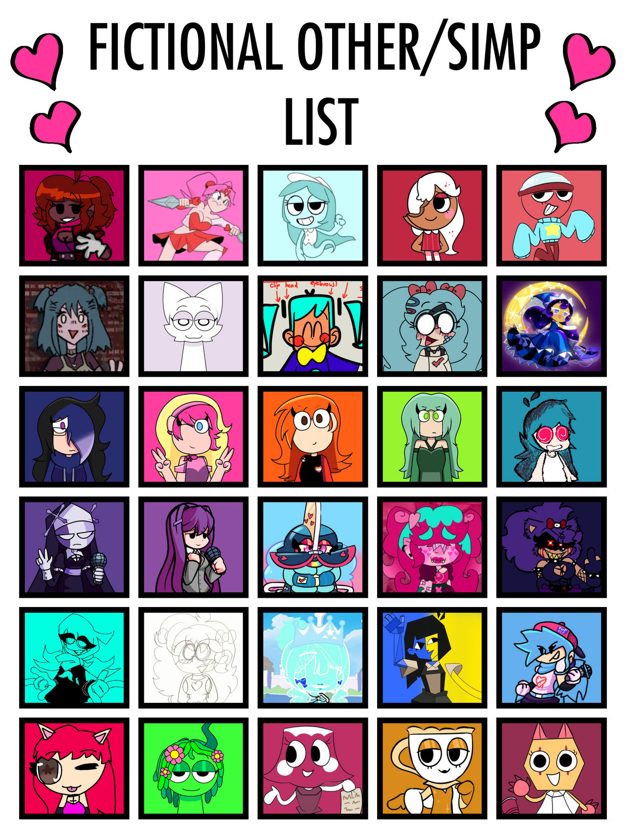 My Simp Targets (Remastered/Updated) by thelesbiangirl on DeviantArt