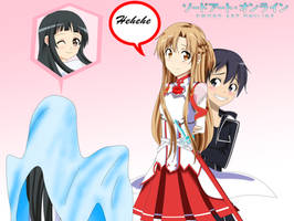 .: SAO : Ghost Yui Scares Kirito :.