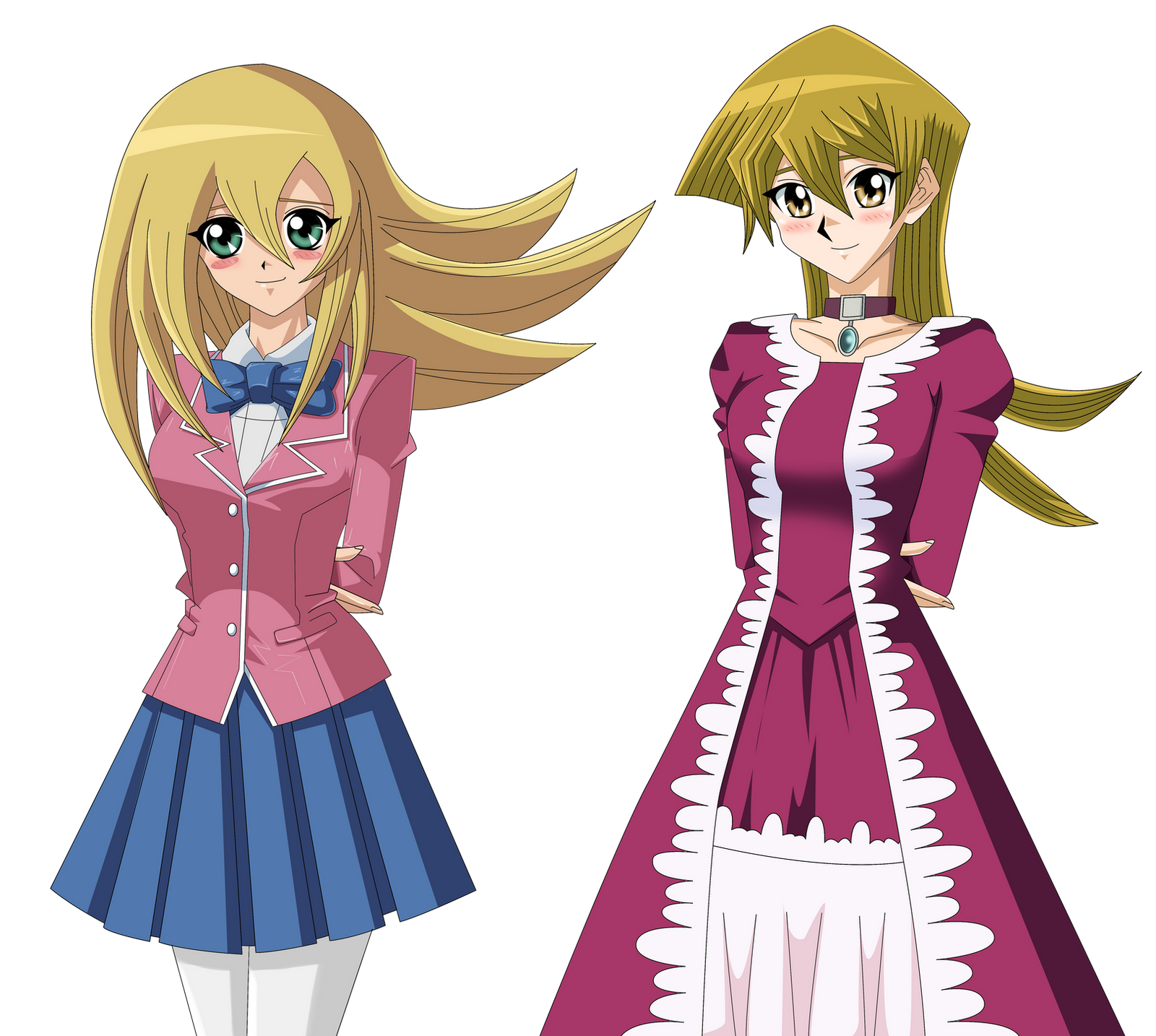 .: YGO DMG and Alexis Alternate Outfits :.