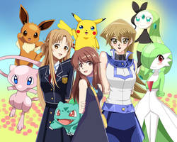 .: Pokemon : Leaf,Asuna and Asuka :.