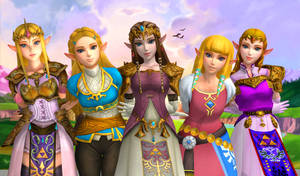 .: Five Zeldas :.