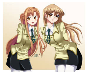 .: Asuna and Asuka : Code Geass Crossover :.