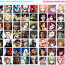 .: Top 35 Characters : Male and female :.