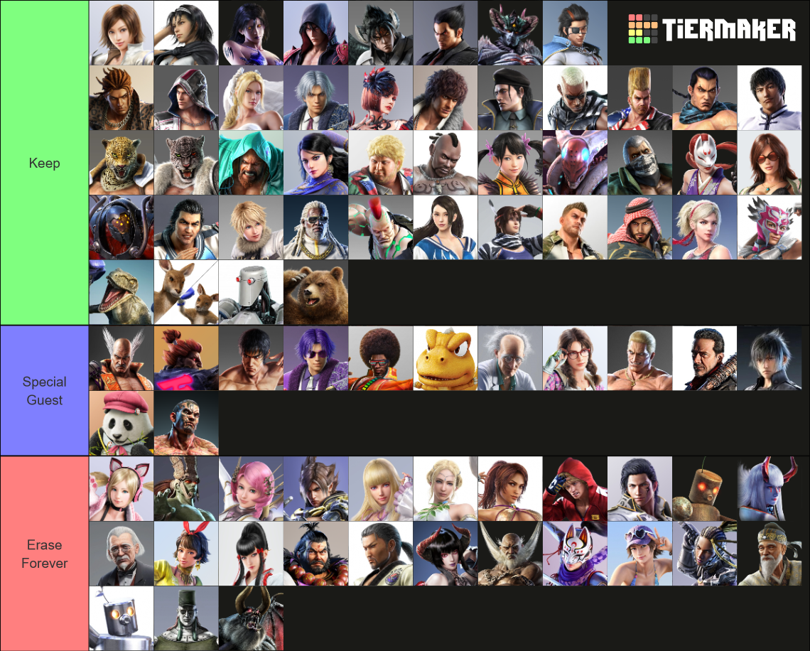 YellowMotion  TEKKEN 8 on X: 🥊 TEKKEN 8 CHARACTER ROSTER