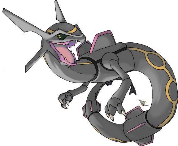 Commission: Shiny Rayquaza by ShadeofShinon on DeviantArt