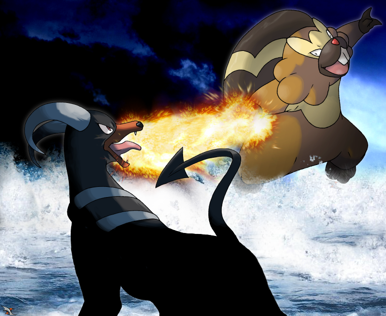 Bibarel Vs. Houndoom