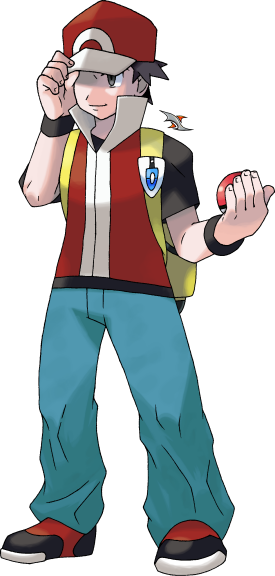 Pokemon Trainer Red Render by OxeyClean on DeviantArt