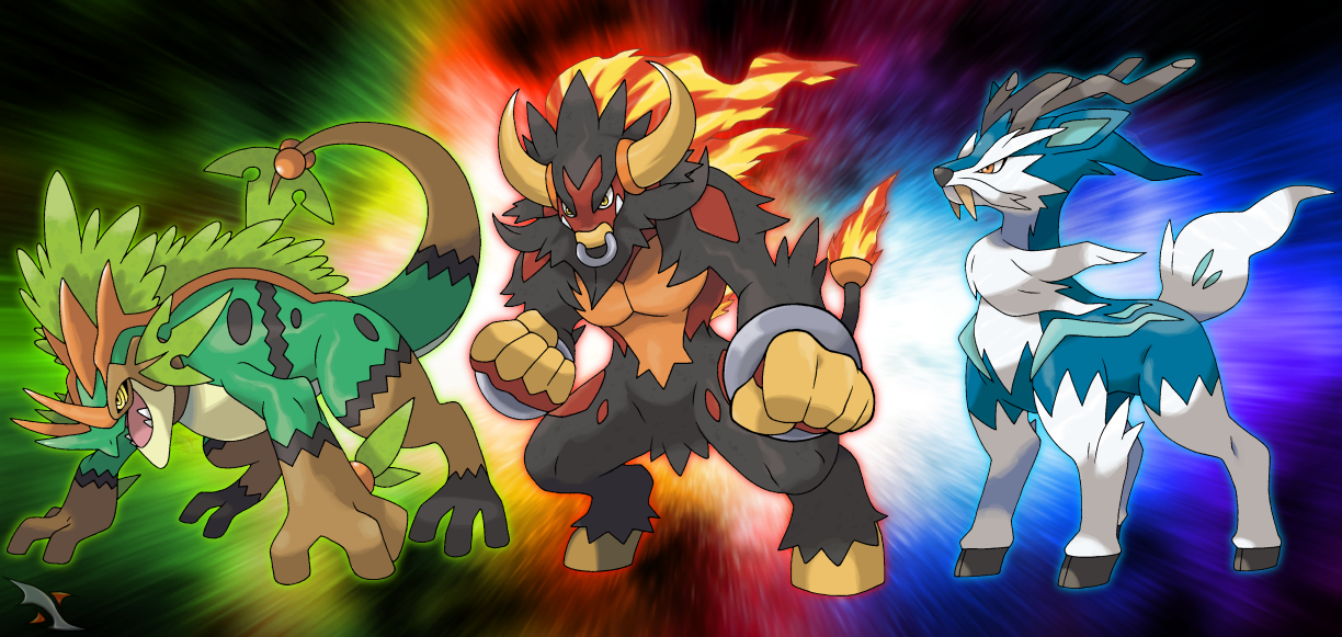 Fakemon Starters Final Stages by Xous54