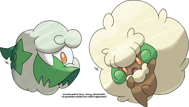 Cottonee and Whimsicott