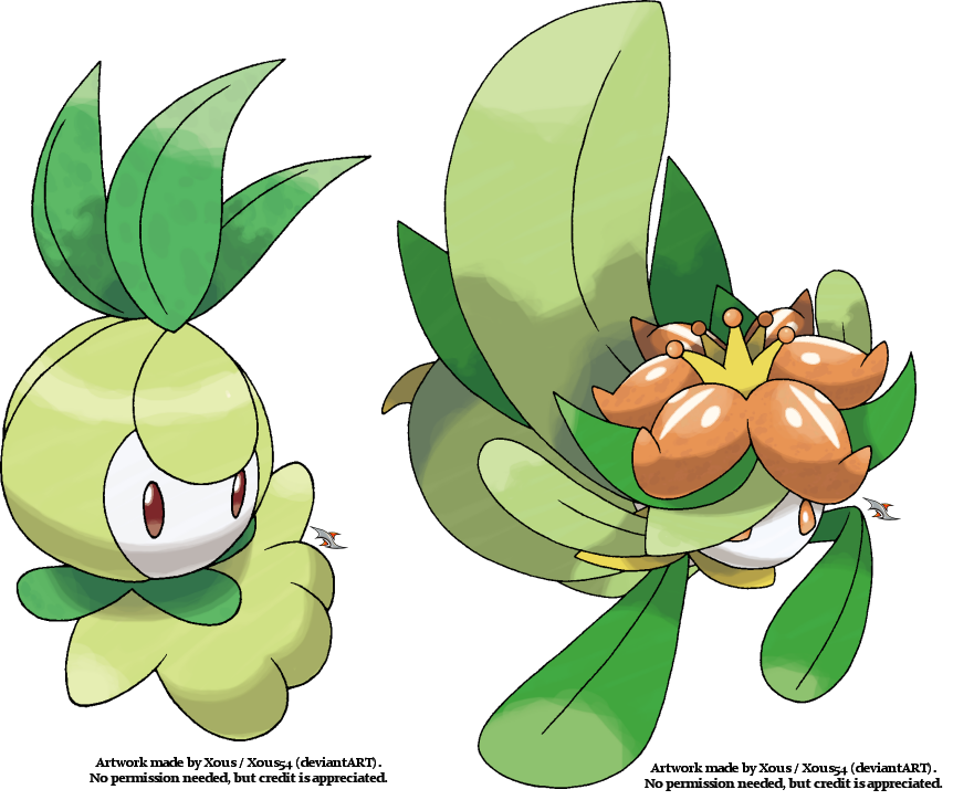 Petilil and Lilligant by Xous54 on DeviantArt.