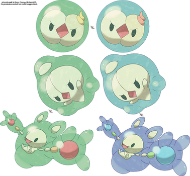 Solosis Duosion Reuniclus by Xous54