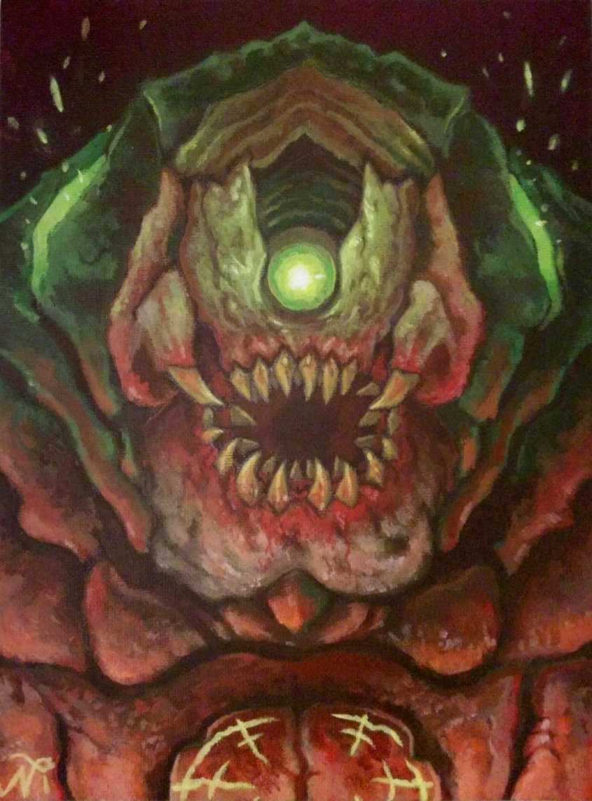 DOOM Mancubus Painting