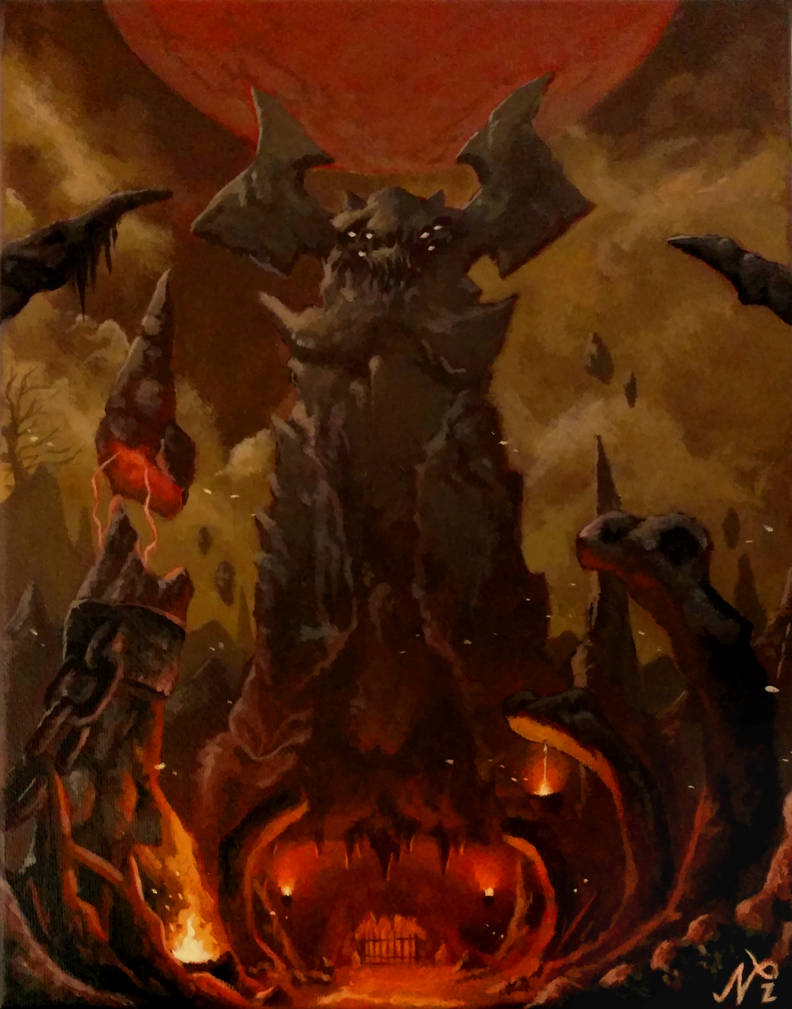 DOOM Kadingir Sanctum Painting by Xous54