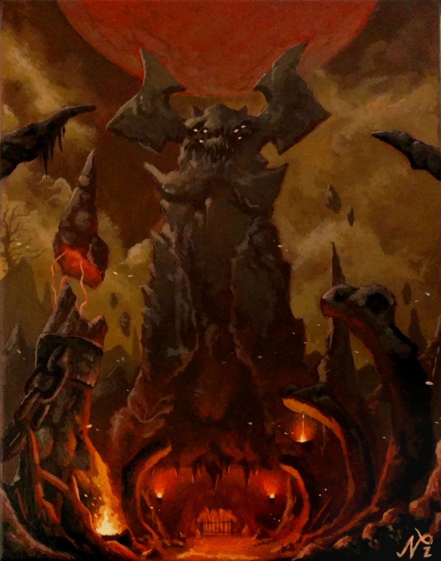 DOOM Kadingir Sanctum Painting by Xous54
