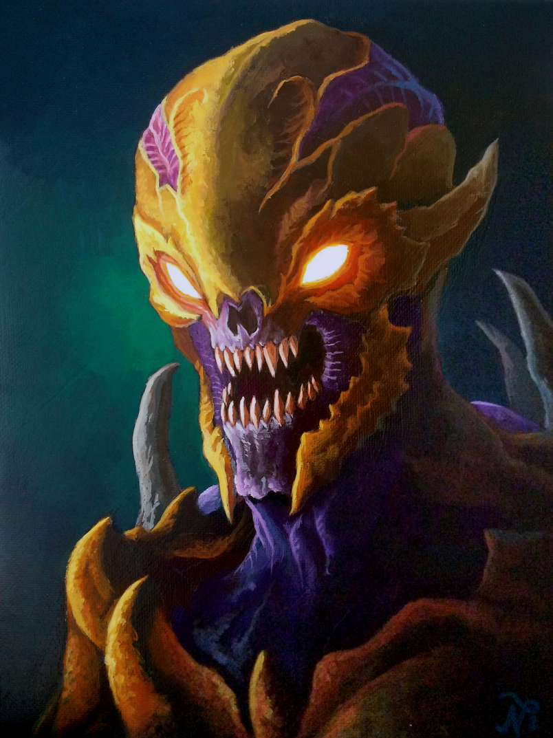 DOOM Imp Painting 2 by Xous54