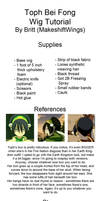 Toph Beifong Wig Tutorial