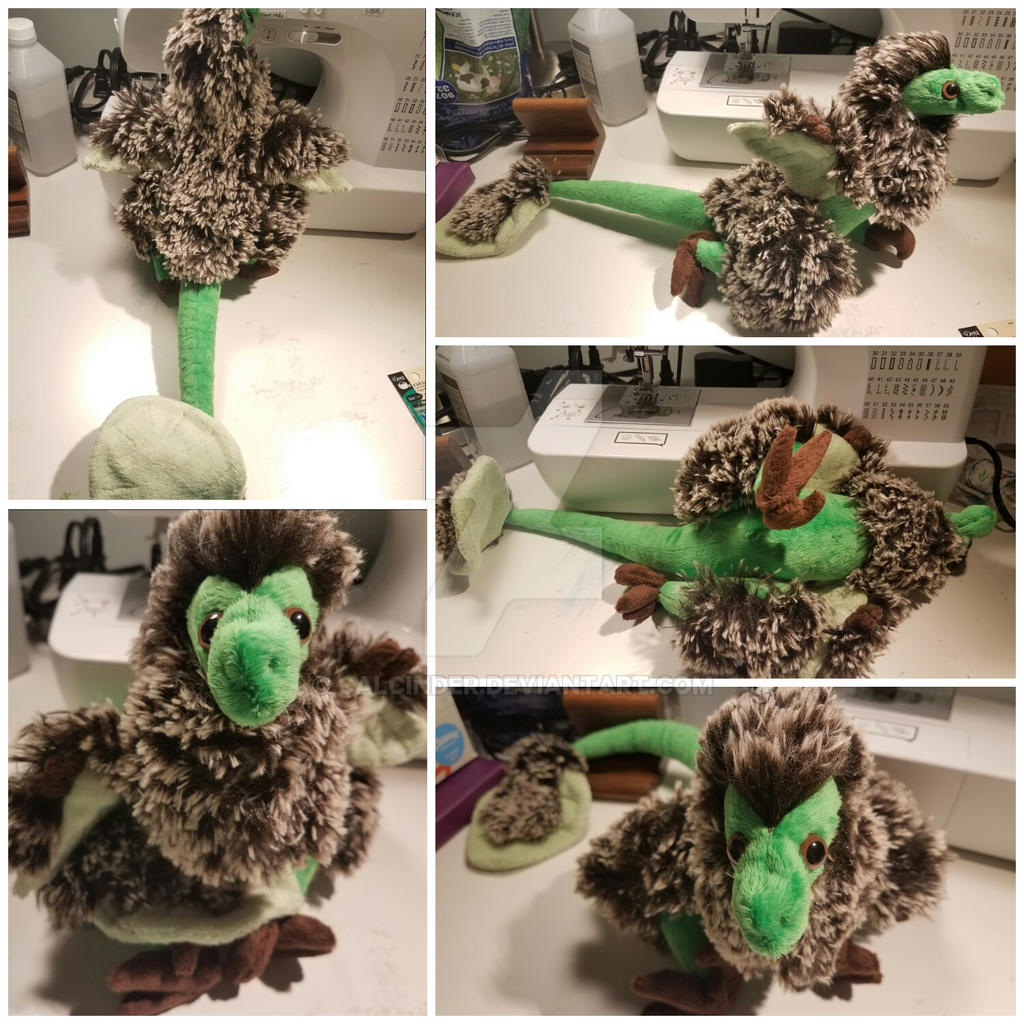 Fluffy Raptor Plush by CalCinder on DeviantArt