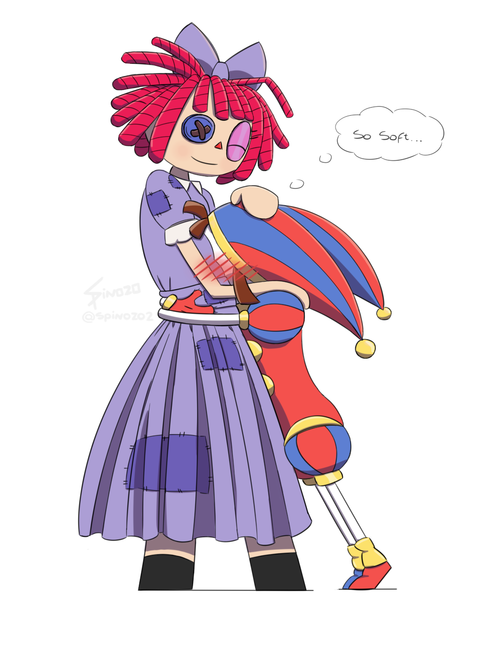 Ragatha and Pomni by Spinoz0 on DeviantArt