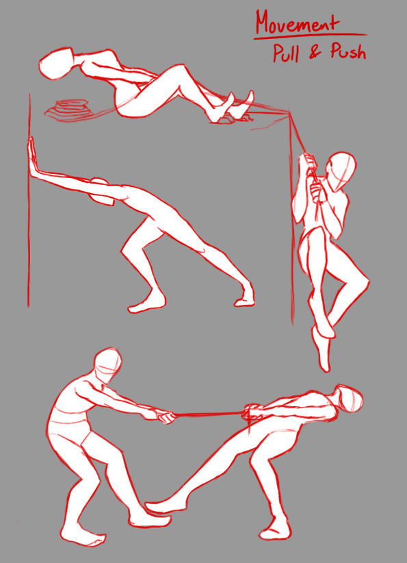 Push Drawing Example Pull and Push by mahan-artwork on DeviantArt