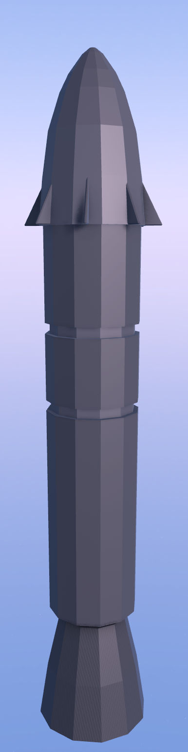 Polyomatic Rockets Thumbnail Low-Poly, Nuclear-Rocket. by TotallyNatural on DeviantArt