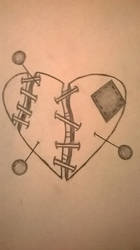 stitched heart