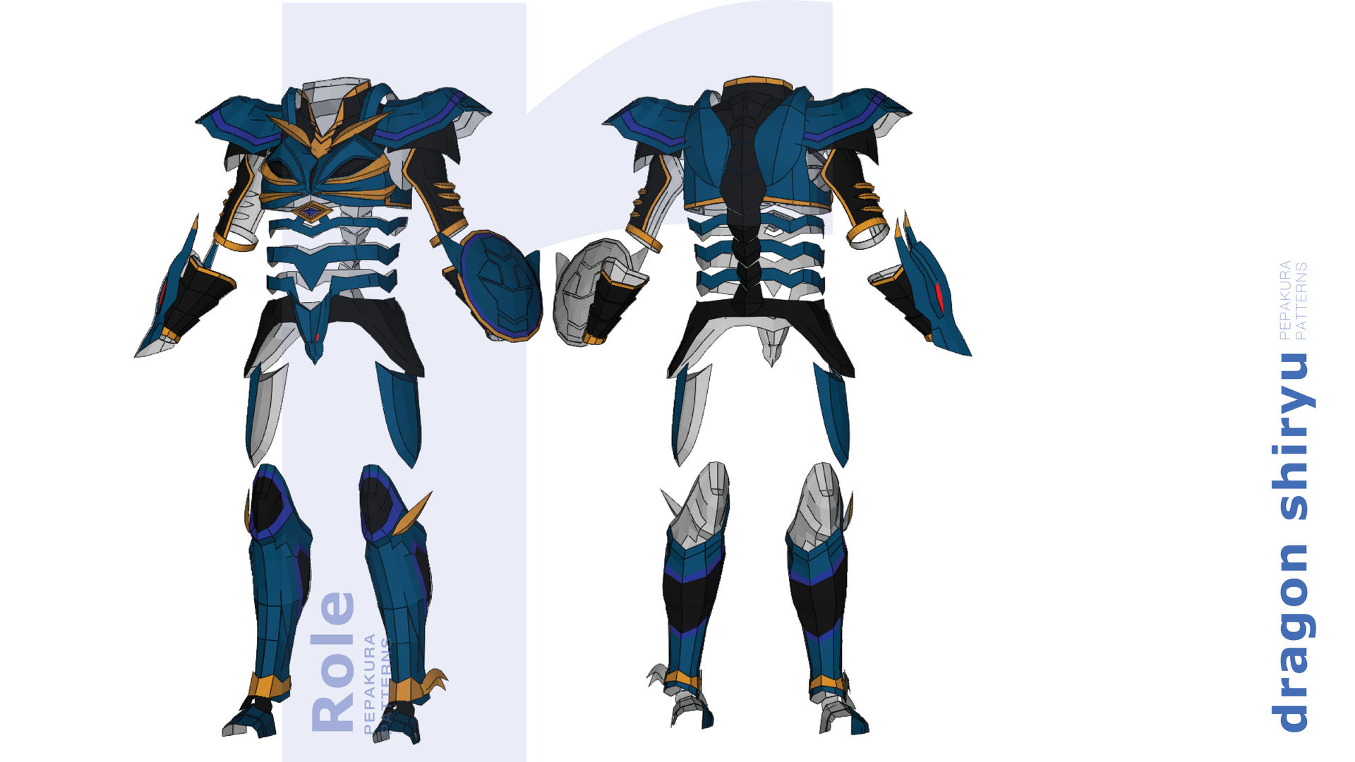 Dragon Shiryu Armor | Cosplay Pepakura Templates by Einkindler on ... Dragon Shiryu Armor | Cosplay Pepakura Templates by Einkindler on ...