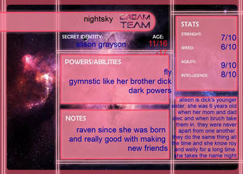 bio for my oc nightsky.