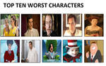 My Top 10 Worst Characters Meme