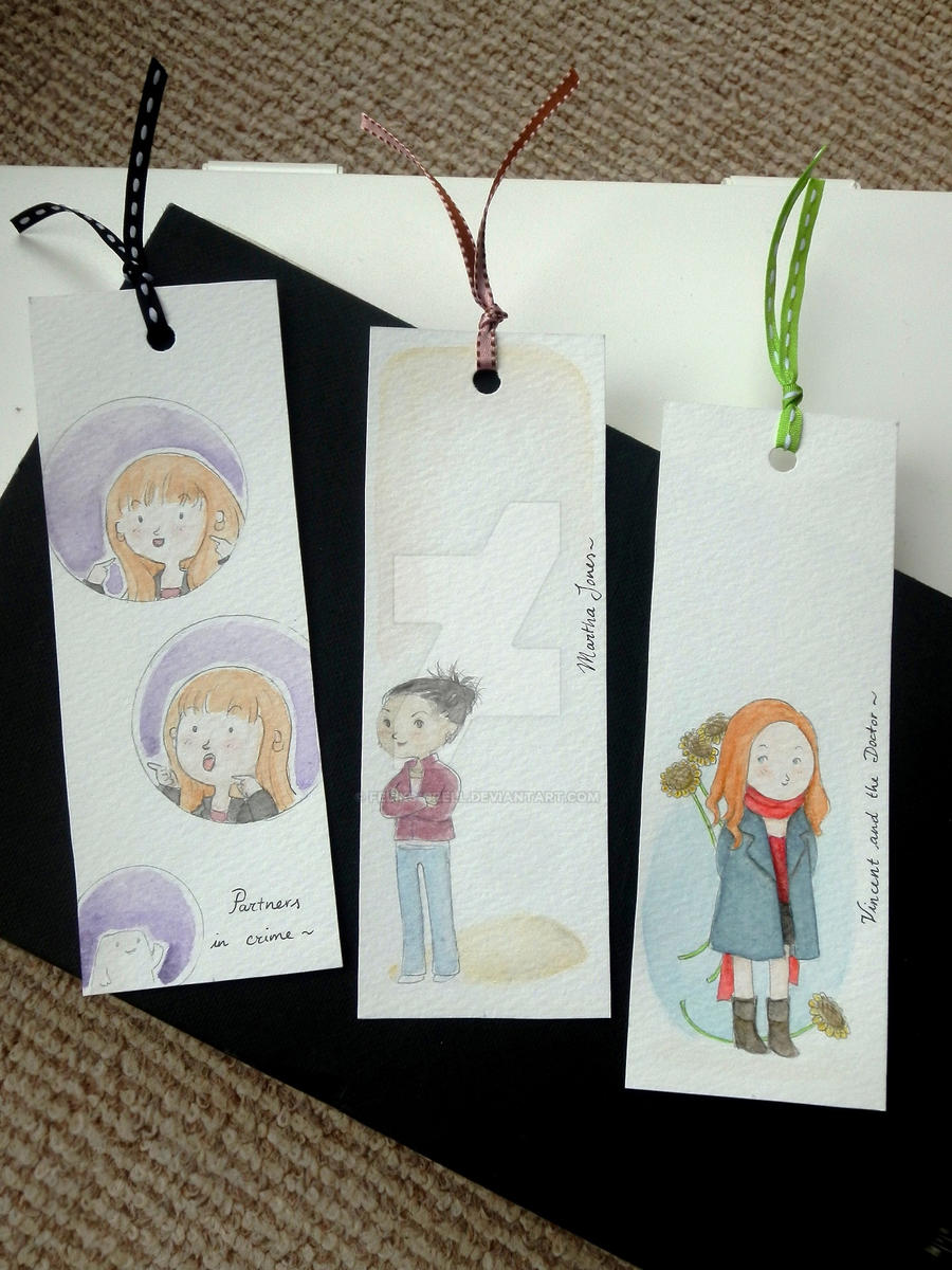 Doctor Who companions bookmarks