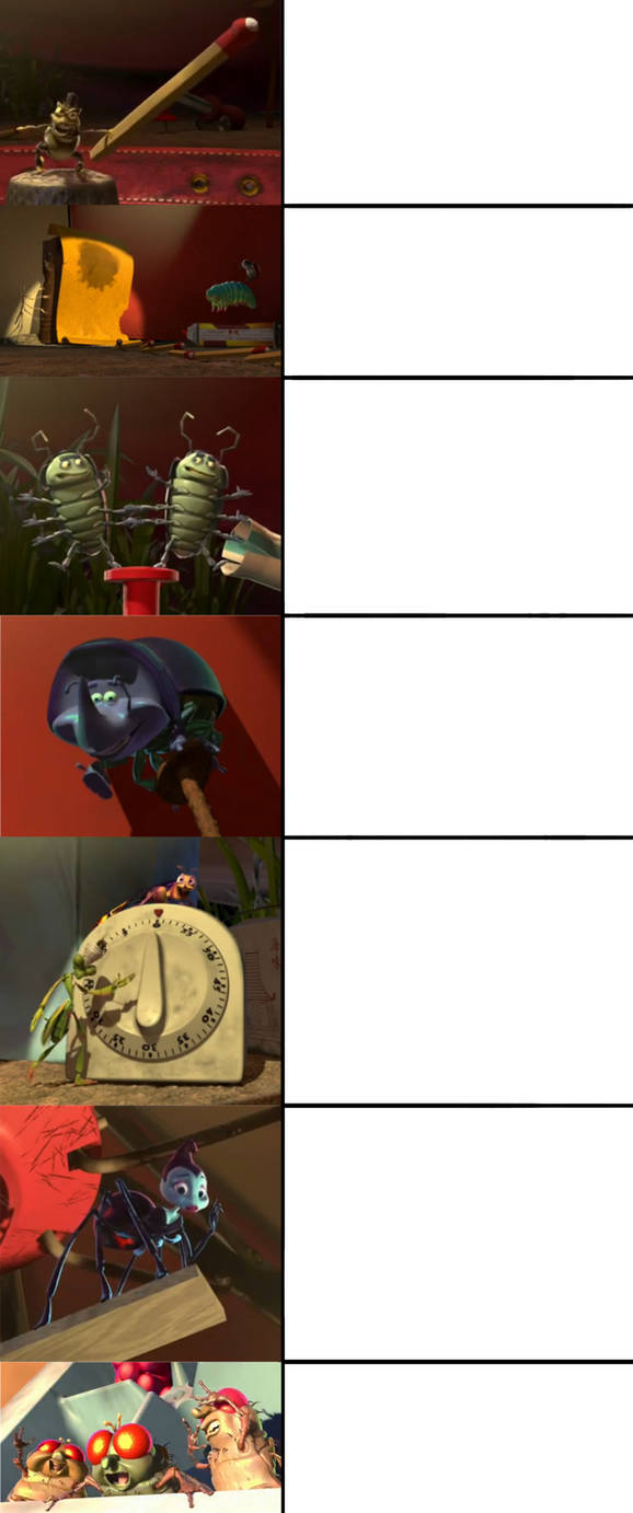 A Bug's Life scene redraw template by SharkiBee on DeviantArt