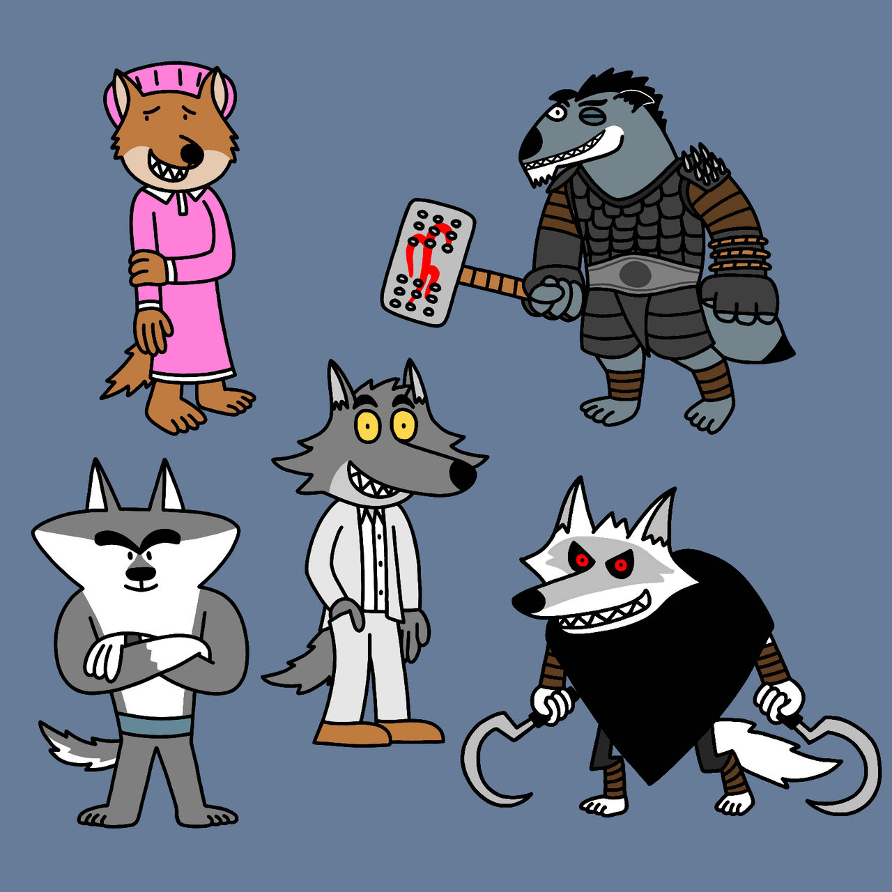 Dreamworks wolves by SharkiBee on DeviantArt