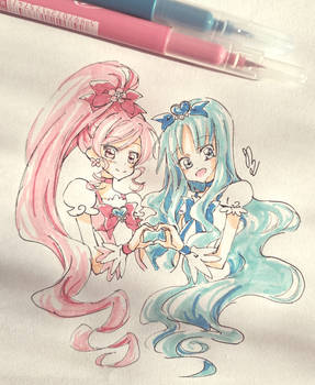 Heartcatch Precure - Blossom and Marine