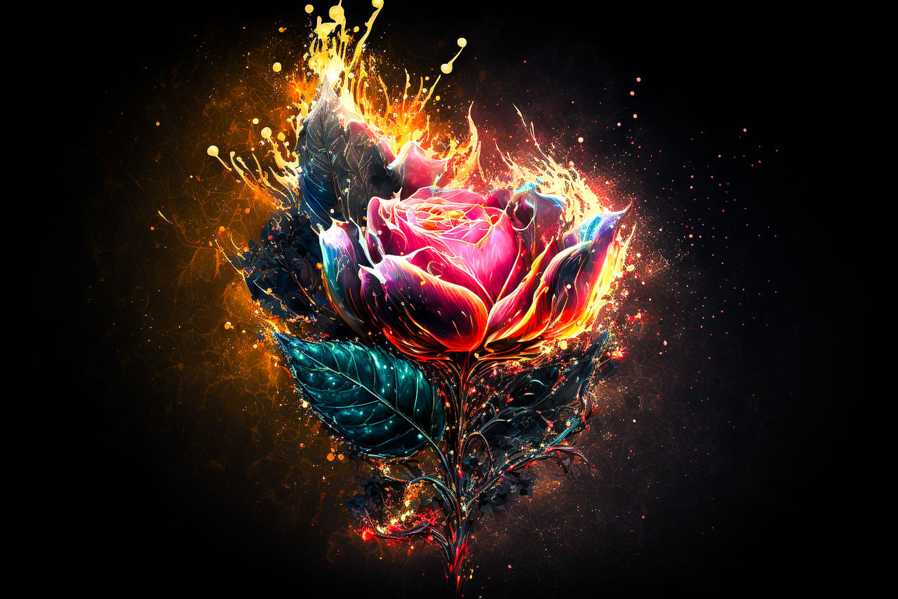 Rose Fire by imagineintocolours on DeviantArt