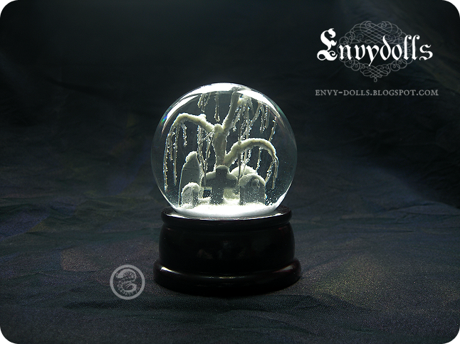 : frozen willow cemetery snowglobe : by BastardPrince : frozen willow cemetery snowglobe : by BastardPrince