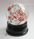 : large sakura snowglobe : by Xibalba-Comics